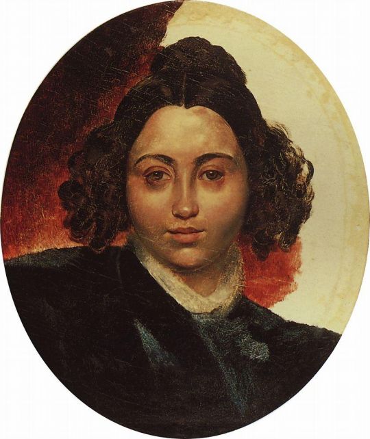 Портрет баронессы И.И.Клодт, жены скульптора П.К.Клодта. Около