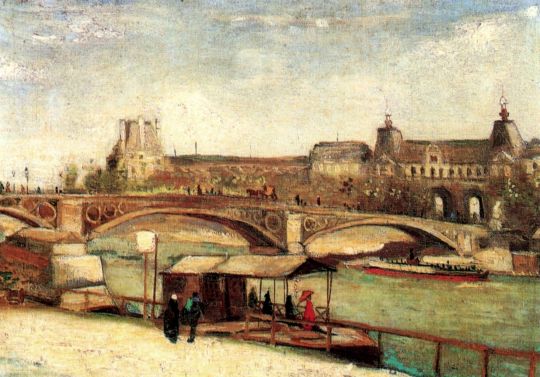 Мост дю Каррузэль и Лувр