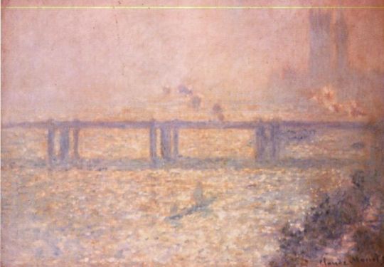 Мост Черинг-кросс, туман на Темзе