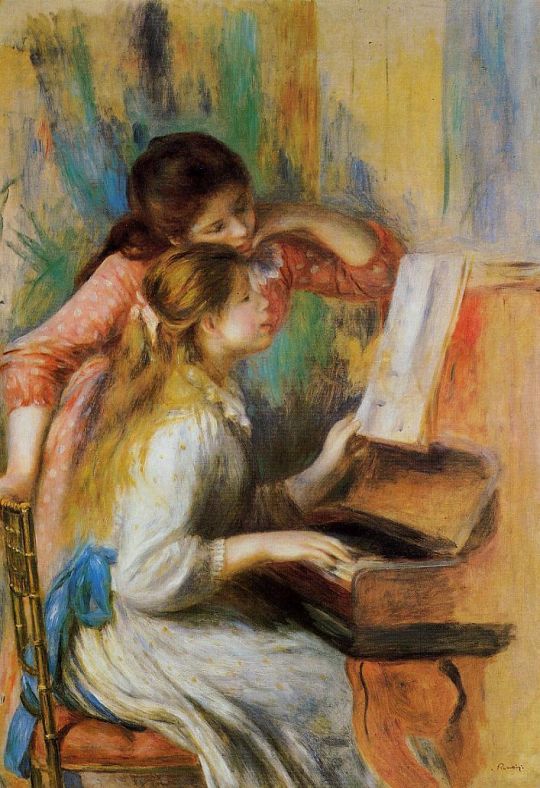 Девочки за фортепиано   