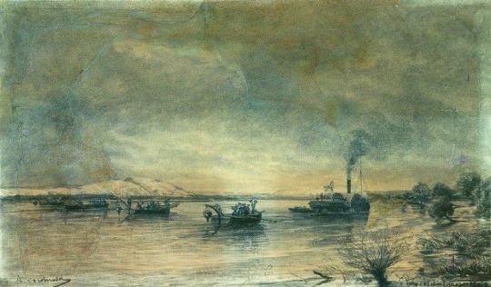 Постановка сфероконических мин на Дунае 1878 год