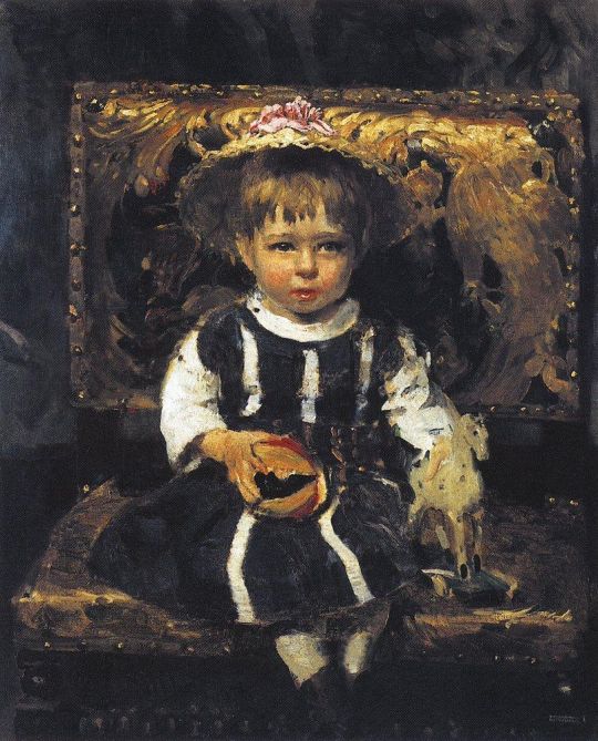Портрет В.И.Репиной, дочери художника в детстве. 1874