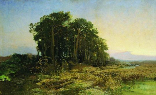 Сосновая роща у болота. 1871-1873