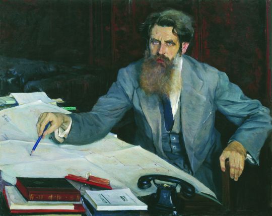 Портрет Отто Юльевича Шмидта. 1937
