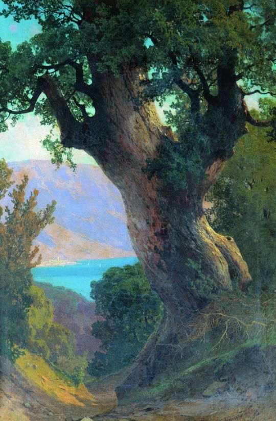 Дерево над обрывом. 1889