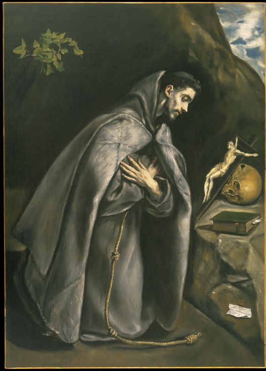 Св.Франциск на молитве (ок.1595) (Сан-Франциско, Музей изобр. искусств)