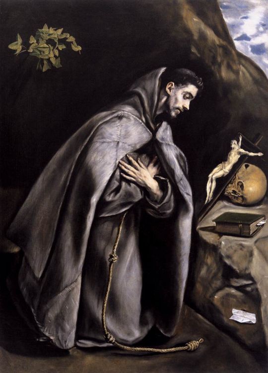 Св.Франциск на молитве (ок.1595) (Сан-Франциско, Музей изобр. искусств).