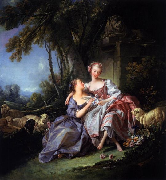 Любовная записка (1750) (81 х 75)  (Вашингтон, Нац.галерея)