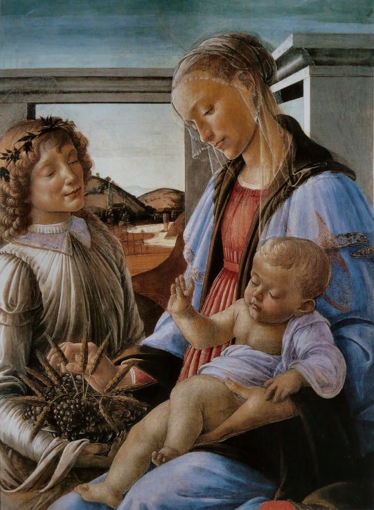 Мадонна Евхаристии (ок.1470) (84х65) (Бостон, Музей Изабеллы Стюарт Гарднер)