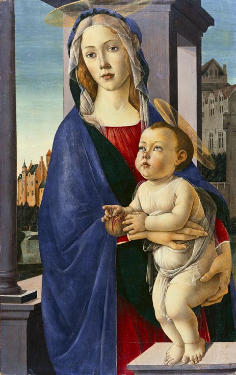 Мадонна с младенцем (ок.1490) (88.9 cm x 55.88) (Гарвардский университет, коллекция Фогга)
