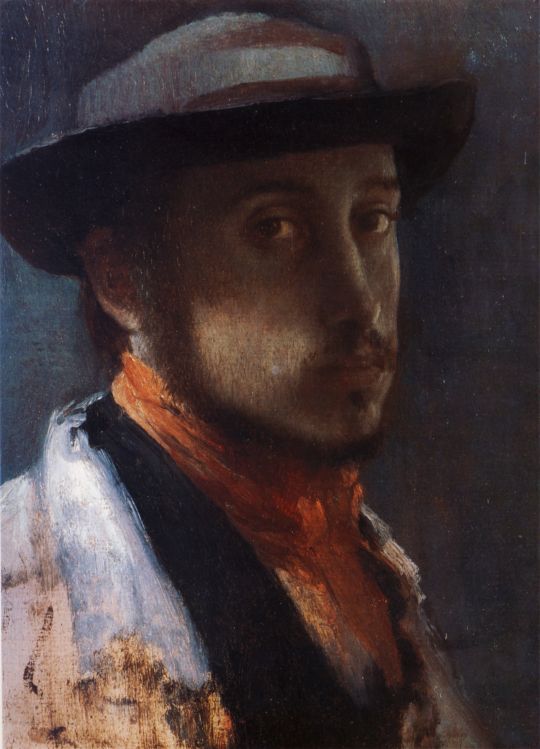 Автопортрет в мягкой шляпе (1857-1858) (США, Уильямстаун, Худ.институт Стерлинг и Френсин Кларк)