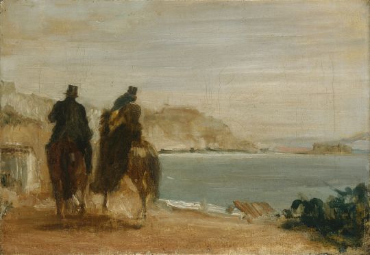 Набережная рядом с морем (ок.1860) (Лондон, Нац. галерея)