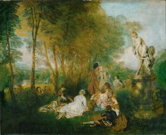 Праздник любви (ок.1717) (61 x 75) (Дрезденская галерея)