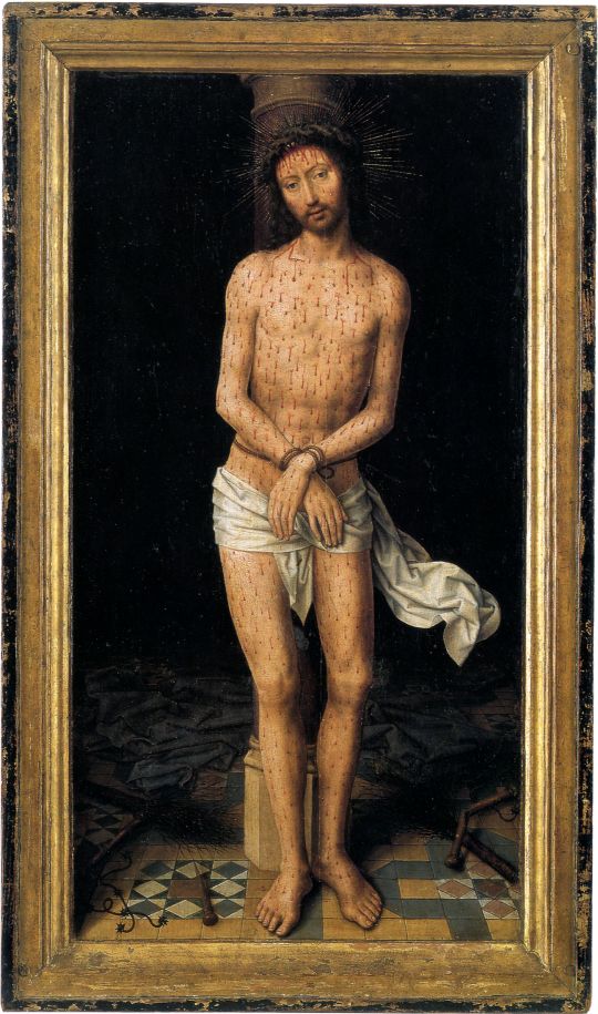Христос у столба (ок.1485-1490) (58,8 x 34,3) (Барселона, коллекция Матеу)