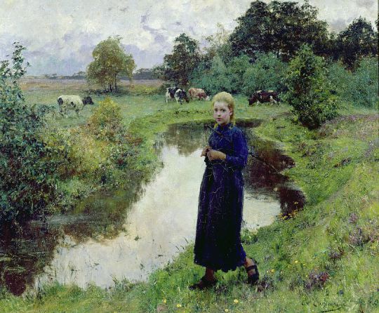    [Young Girl in the Fields]