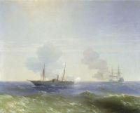 Бой парохода Веста с турецким броненосцем Фехти-Буленд в Чёрном море 11 июля 1877 года