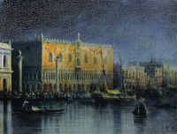 Дворец дожей в Венеции при луне
