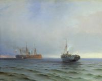 Захват пароходом Россия турецкого военного транспорта Мессина на Чёрном море 13 декабря 1877 года