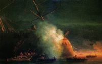 Минная атака катерами парохода Великий князь Константин турецкого броненосца Ассари-Шевкет на Сухумском рейде 12 августа 1877 года