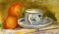Чашка и апельсины