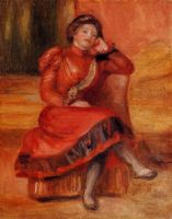 Испанская танцовщица в красном платье  