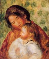 Женщина и ребенок в саду (эскиз)  
