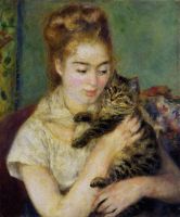 Женщина с котом  