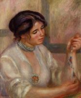 Женщина с ожерельем  