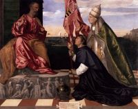 Папа Александр VI Представляя Якопо Пезаро святому Петру 
