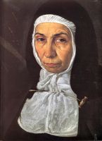 Портрет матери Херонимы де ла Фуэнте (Деталь)