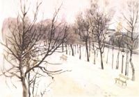 Зубовский бульвар зимой