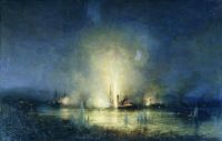 Потопление турецкого монитора Сейфи на Дунае 14 мая 1877 года