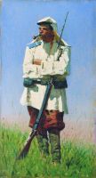 Туркестанский солдат в зимней форме