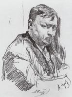 Портрет композитора А.К.Глазунова.