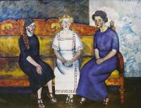 1911 Три сестры на диване. Портрет Н.,Л. и Е.Самойловых. Омск