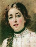 Портрет дочери художника. Оленька. 1900-е