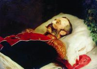 Портрет Александра II на смертном одре. 1881