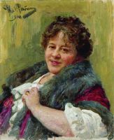 Портрет писательницы Т.Л.Щепкиной-Куперник. 1914