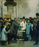 Продавец новостей в Париже. 1873