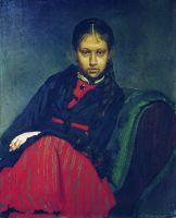 Портрет В.А.Шевцовой, впоследствии жены художника. 1869