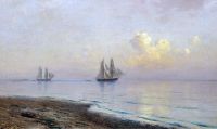 Морской пейзаж с парусниками. 1891