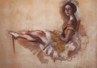 Отдыхающая балерина (Портрет балерины М.С.Добролюбовой).