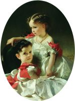 Портрет Марии Львовны и Софьи Львовны Перовских. 1859