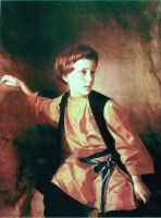 Портрет мальчика в оранжевой рубашке. 1890-е