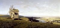 Украинский пейзаж с ветряной мельницей. 1882