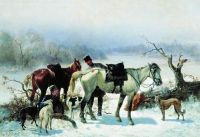 Отдых охотника. 1865