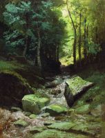 Лесной пейзаж с ручьем. 1889