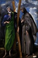 Св.Андрей и св.Франциск (ок.1595) (167 x 113) (Мадрид, Прадо)