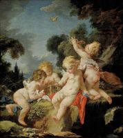 Путти с птицами (ок.1730-1733) (Гонолулу, Музей искусства)
