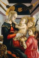 Мадонна с младенцем + два ангела (ок.1460-1465) (Вашингтон, Нац.галерея)